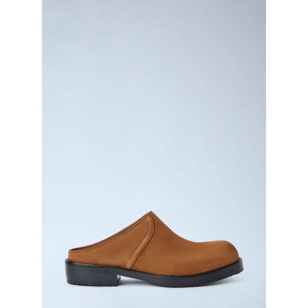 Dries Van Noten Men Suede Slip-On Mules